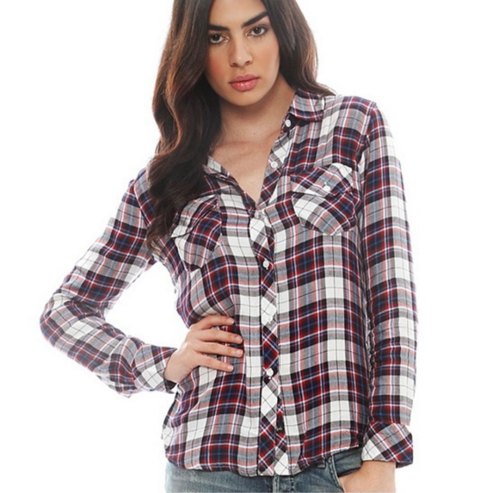 Rails Carmen Long Sleeve Button Down Shirt.